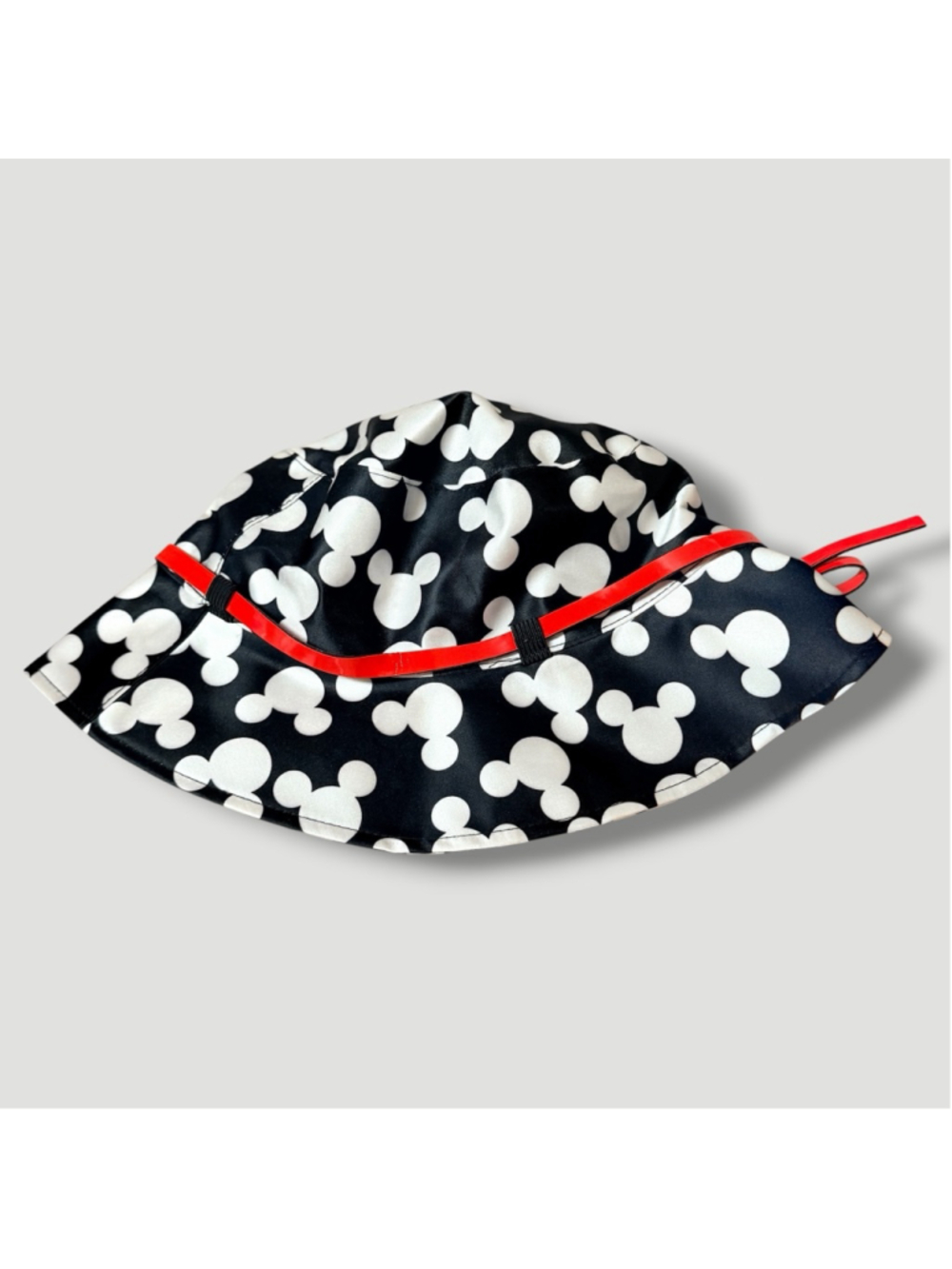 Disney Parks Mickey Mouse Icon Rain Bucket Hat Red Bow Adult OSFM - Picture 4 of 12